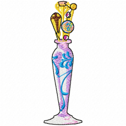 Vase For Flowers Embroidery Design 7 Vase For Flowers Embroidery Design 7